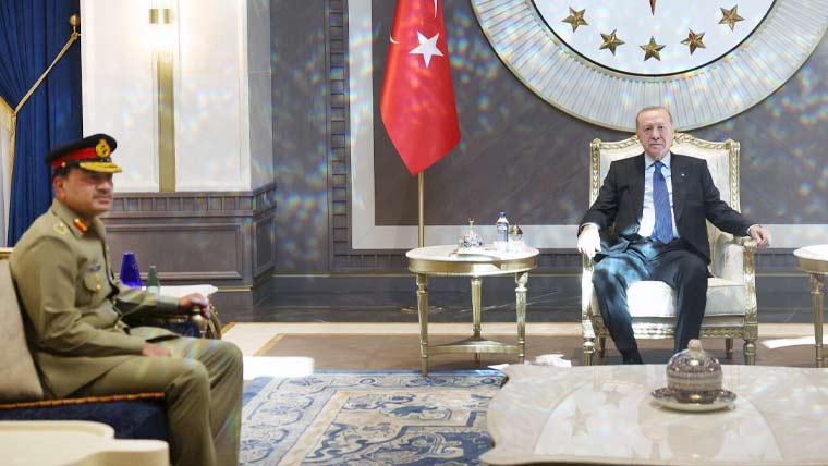 فیلڈ مارشل عاصم منیر کی ترک صدر رجب طیب اردوان سے ملاقات