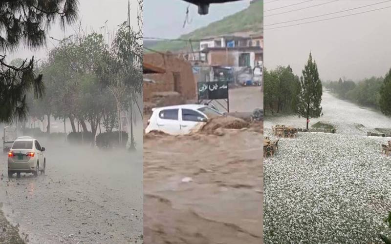 نصیرآباد میں طوفانی بارش سے مکان کی چھتیں اوردیواریں گرنے سے 2خواتین 15افرادزخمی